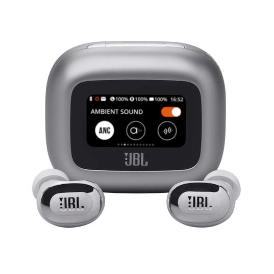 Auriculares JBL LIVE Buds 3 – True Wireless, ANC Adaptativo, Smart Charging Case™, Plateados