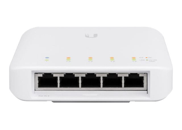 Switch gestionado – Ubiquiti UniFi USW‑Flex – 5 puertos Gigabit – PoE – Interior/Exterior – 46W