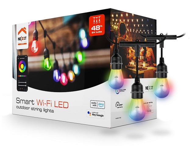 Tira de Luces RGB 24 Bombillas/48ft Nexxt Solutions Connectivity