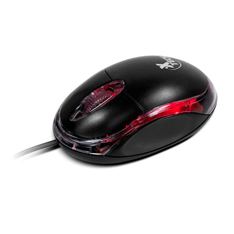 Mouse Alámbrico USB Óptico 3D Xtech Negro
