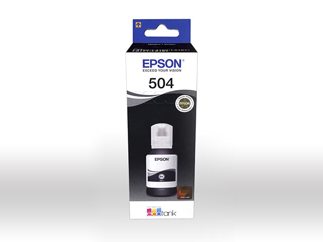 Recarga de Tinta Negra Original Epson 504 EcoTank 127ml