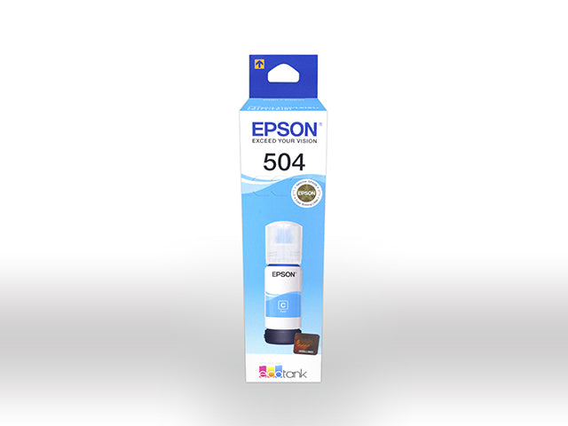 Recarga de Tinta Cian Original Epson 504 EcoTank 70ml