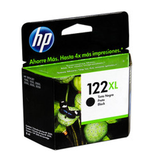 Cartucho de Tinta Negra Alto Rendimiento Original HP 122XL Deskjet/Envy