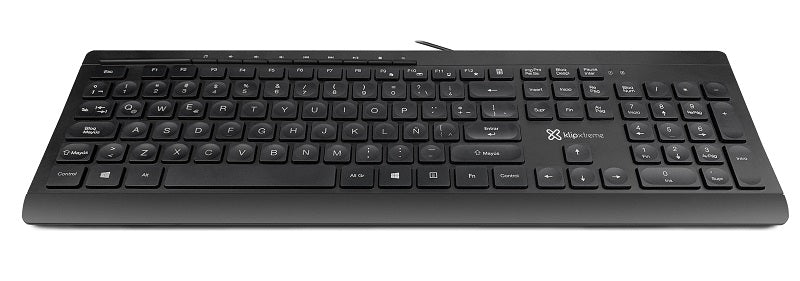 Teclado Alámbrico Español USB Multimedia Klip Xtreme Negro