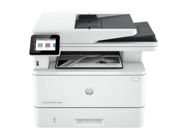 Impresora multifunción láser blanco y negro HP LaserJet Pro MFP 4103dw, dúplex, Wi-Fi – 2Z627A#BGJ