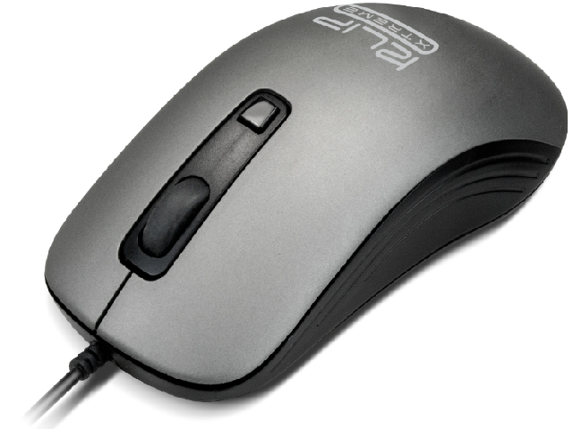 Mouse Alámbrico Shadow USB Klip Xtreme 1600dpi Gris
