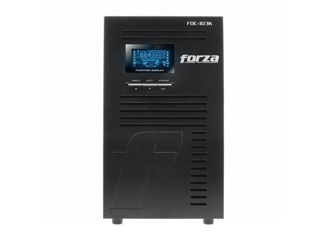 UPS Online Forza Atlas FDC-103K | 3000VA / 3000W, PF1, 9 Tomas NEMA, Doble Conversión – FDC-103K