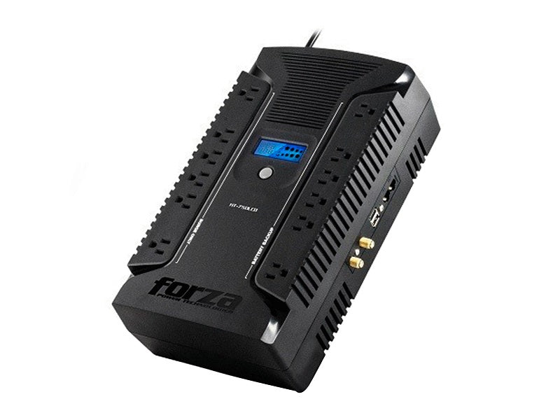 UPS Interactiva Forza HT-750LCD, 750VA / 450W, 12 tomas NEMA, 2 USB, LCD