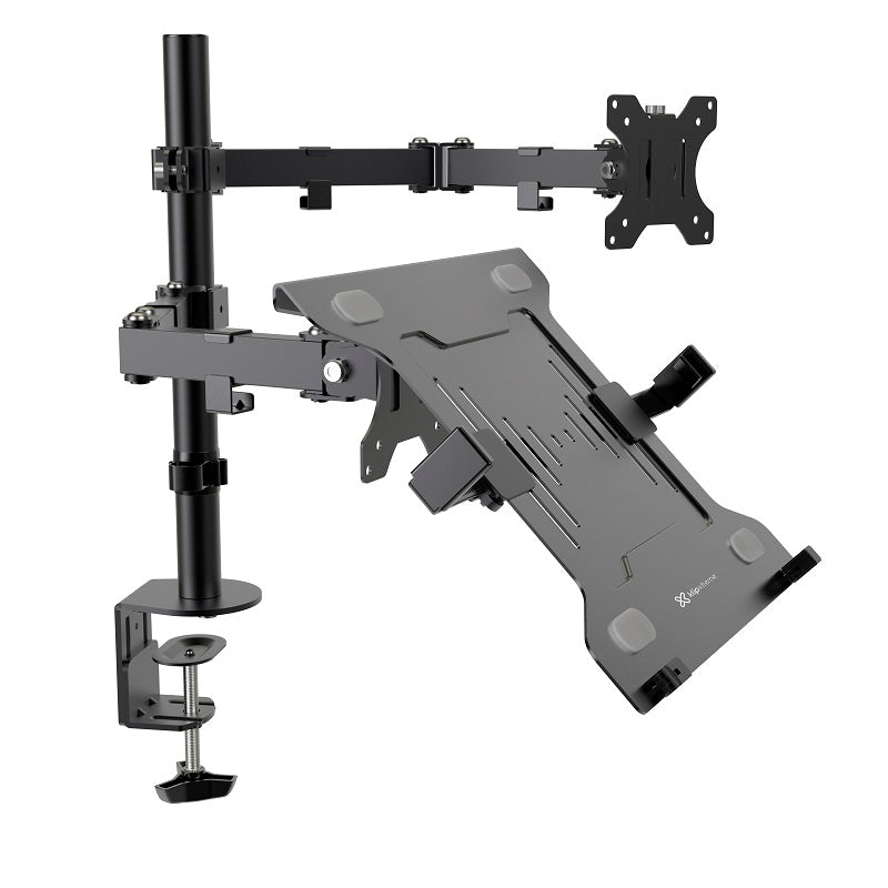 Soporte para Monitor y Laptop Klip Xtreme KMM-301, articulado y ergonómico