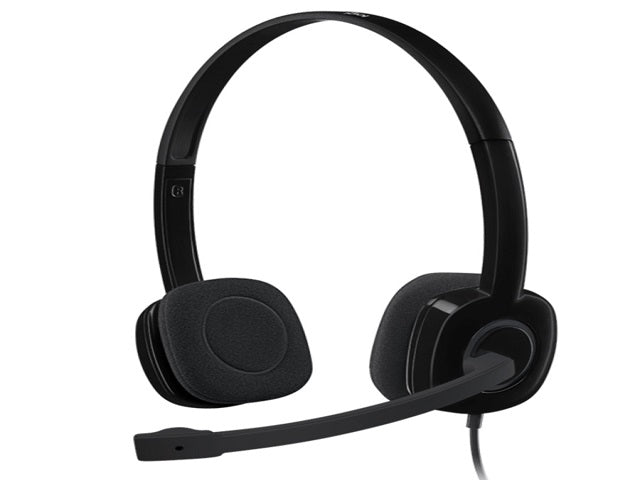 Auriculares Logitech Stereo H151 – On-Ear, Cableados, Micrófono Bidireccional