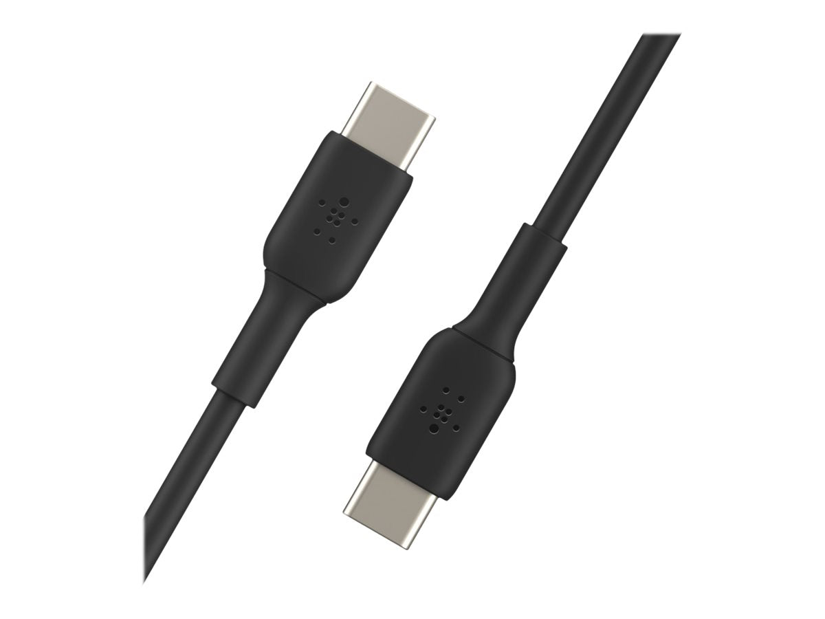 Cable cargador rápido USB‑C a USB‑C – Belkin BoostCharge – 1 m – Negro – CAB003bt1MBK
