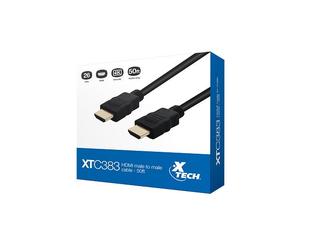 Cable HDMI Xtech XTC-383 – Macho a Macho 50ft (15,24 m)