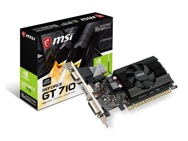Tarjeta de Video MSI GeForce® GT 710 2GD3 PCI Express, 2GB DDR3, perfil bajo