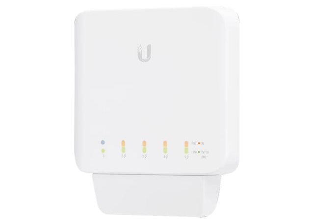 Switch gestionado – Ubiquiti UniFi USW‑Flex – 5 puertos Gigabit – PoE – Interior/Exterior – 46W