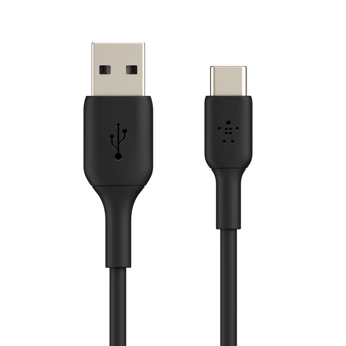 Cable cargador rápido USB‑C a USB‑A – Belkin BoostCharge – 1 m – Negro – CAB001bt1MBK