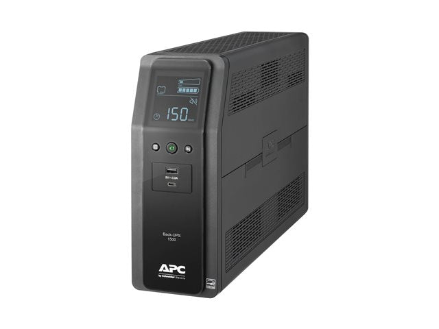 UPS APC Back-UPS Pro BR1500M2-LM, 1500VA / 900W, pantalla LCD, USB A+C, 10 tomas