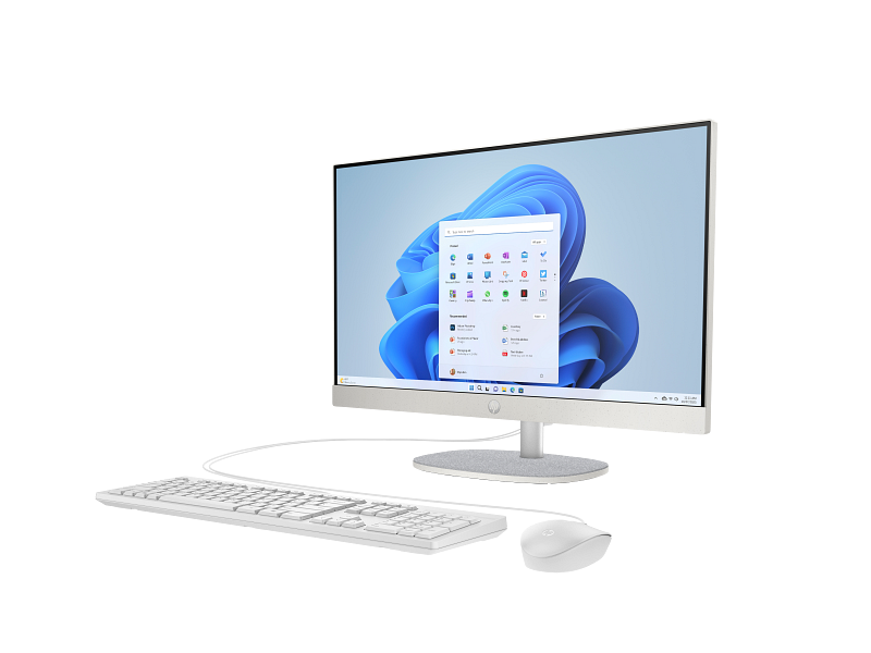 All-in-One HP 24-cr0250la 23.8" AMD Ryzen 5 7520U 8GB RAM 512GB HDD Windows 11 Home Blanco