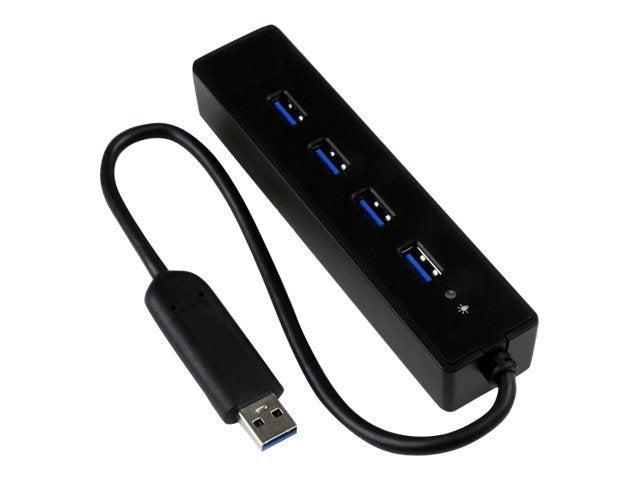 Hub USB 3.0 Super Speed 4 Puertos Portátil Negro StarTech.com – ST4300PBU3