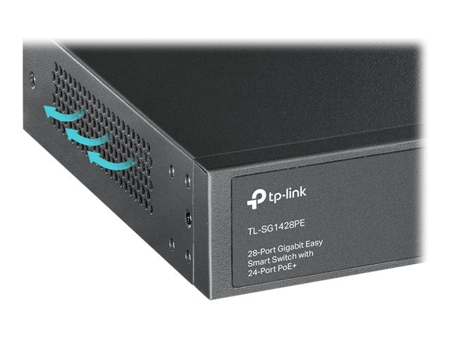 Switch Inteligente 24 Puertos Gigabit PoE+ 2 SFP TP-Link TL-SG1428PE Rack – TL-SG1428PE