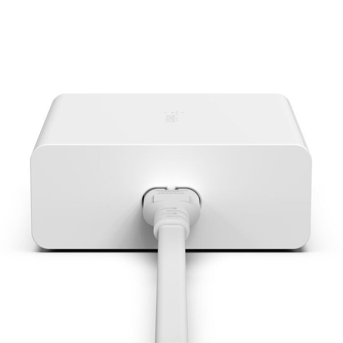 Adaptador Corriente Belkin GaN 108W Carga Rápida 4 Salidas USB/USB-C Blanco