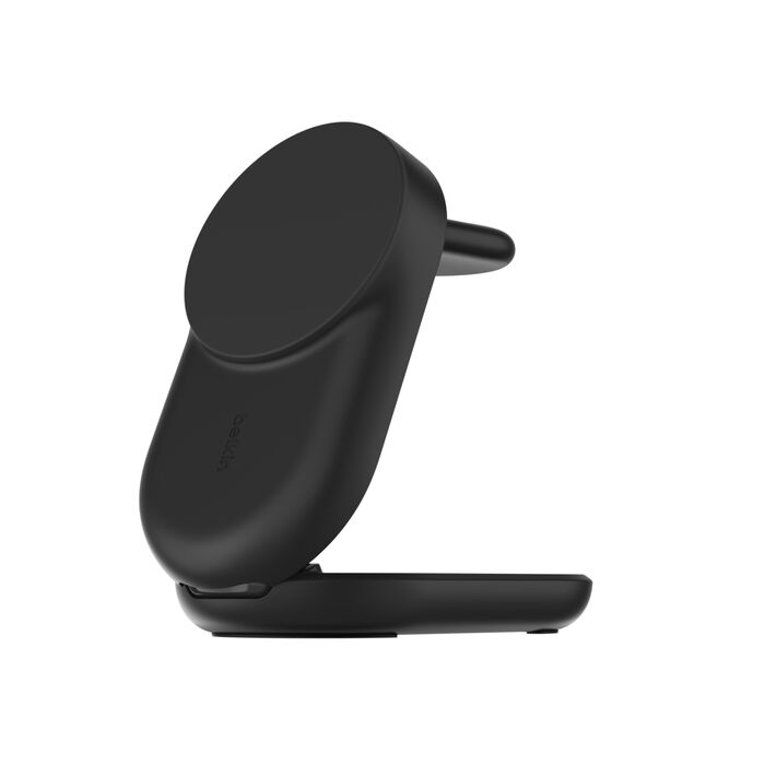 Cargador Magnético Plegable Belkin UltraCharge 3‑in‑1 – Qi2 25W – Compact Black – WIZ037ttBK
