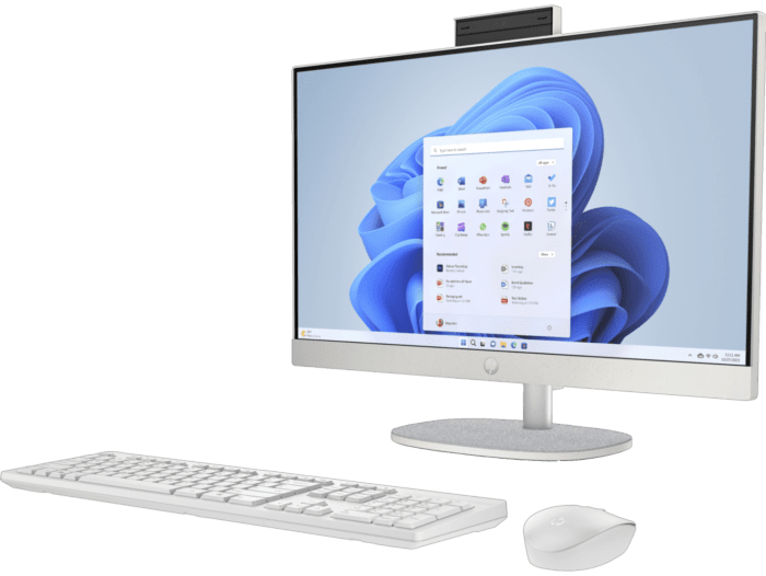 All-in-One HP 23.8" | AMD Ryzen 5 7520U, 8GB RAM, 512GB HDD, Windows 11 Home – 7Z2W7LA#ABM