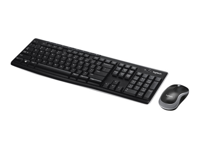 Set Teclado y Ratón Inalámbrico Inglés Logitech MK270 2.4GHz Negro