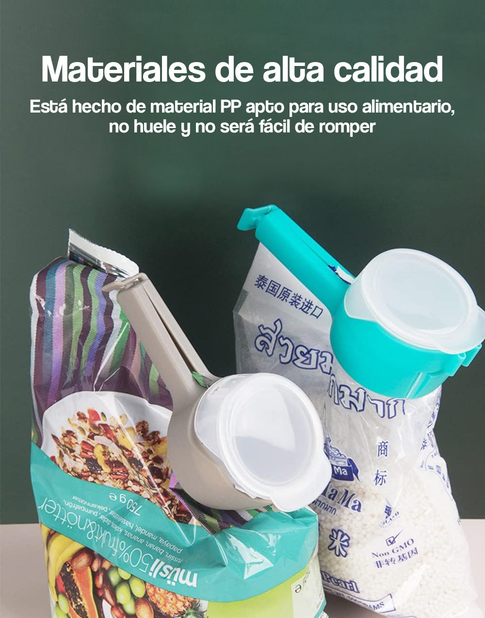 Clips para bolsas de almacenamiento