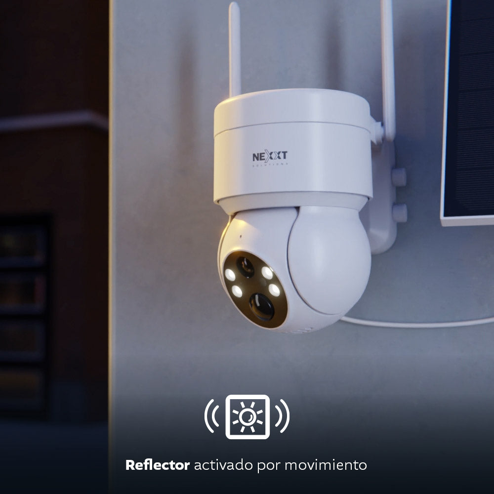 Cámara de Seguridad Nexxt Solutions Home Incluye Panel Solar
