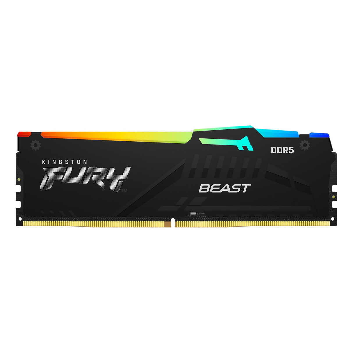 Memoria RAM – Kingston FURY Beast DDR5 RGB – 16GB – 5600MT/s – CL40 – DIMM – Intel XMP 3.0 / AMD EXPO – Negro