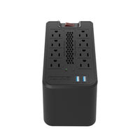 Regulador de Voltaje Automático Forza 1200VA 600W 8 Tomas 110V 2-USB