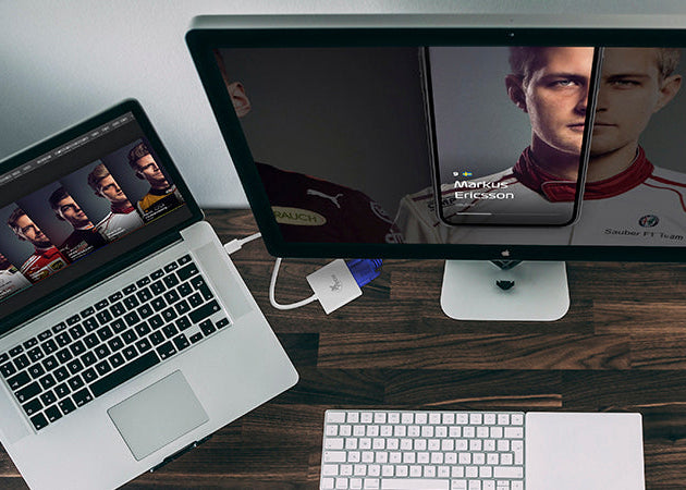 Adaptador USB-C a VGA Blanco Brillante Xtech XTC-551