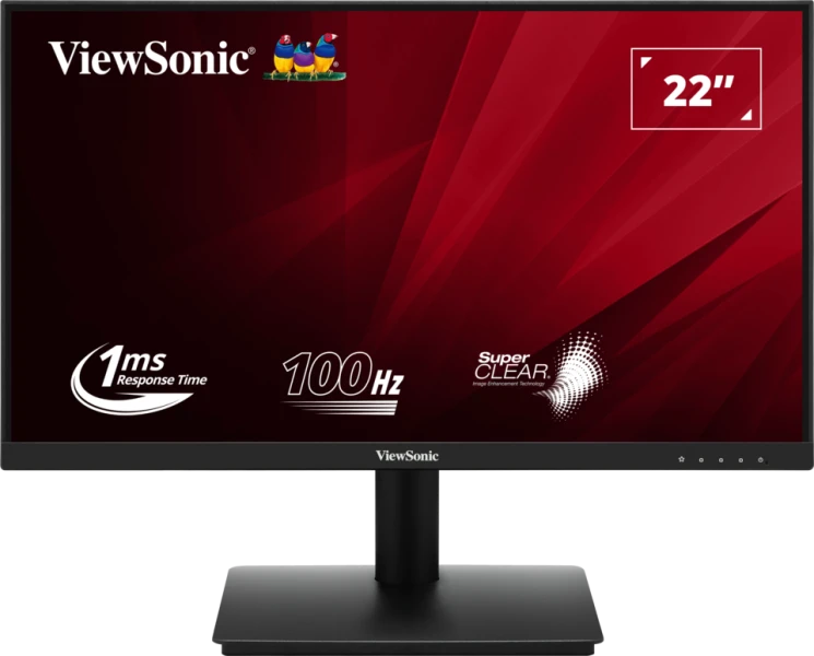 Monitor ViewSonic VA220‑H – 22" Full HD – 100 Hz – HDMI / VGA – Black