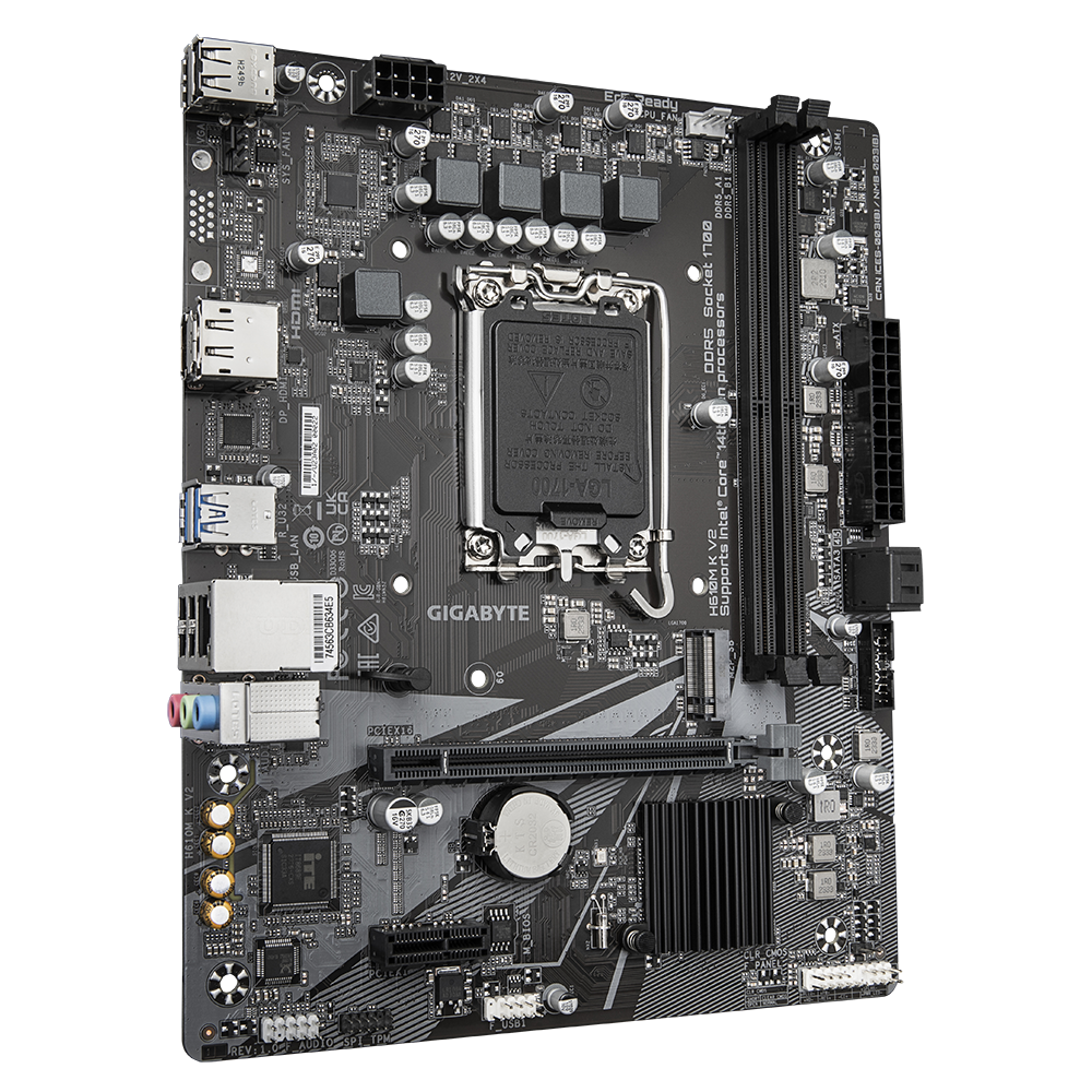 Tarjeta Madre Gigabyte H610M K V2 G10 – Micro ATX / LGA1700 / DDR5