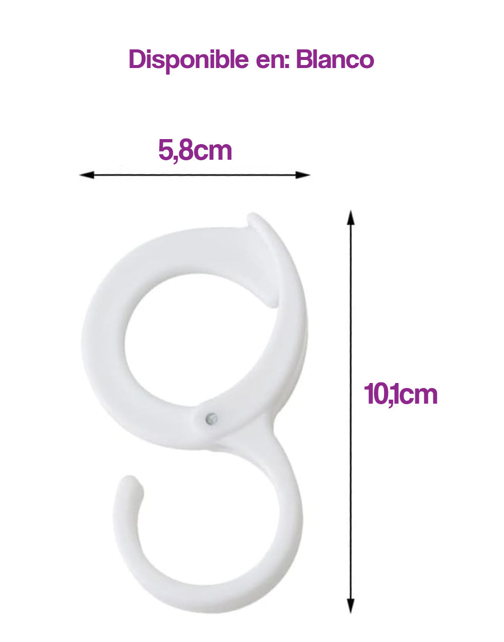 Ganchos plásticos multiusos