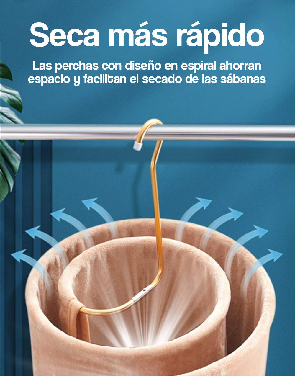 Colgador giratoria para colgar ropa