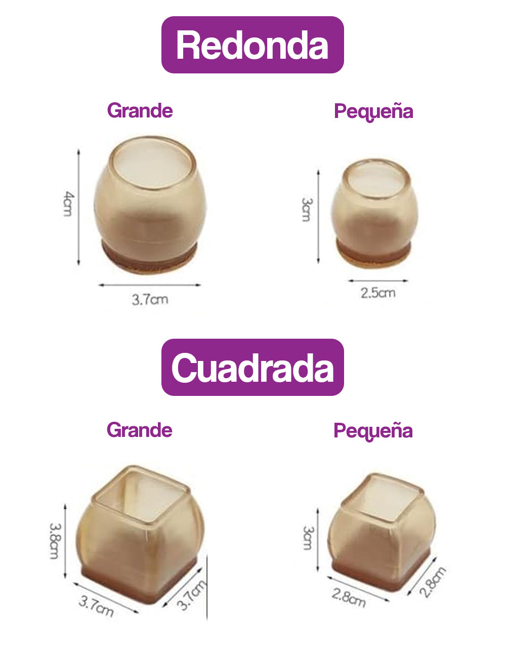 Protectores para patas de sillas