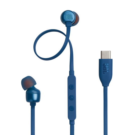 Audífonos In-Ear JBL TUNE 310C – Cableados, USB-C, Pure Bass, Azules
