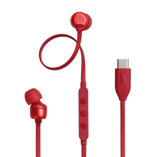 Auriculares Cableados JBL TUNE 310C In-Ear con Micrófono Rojo