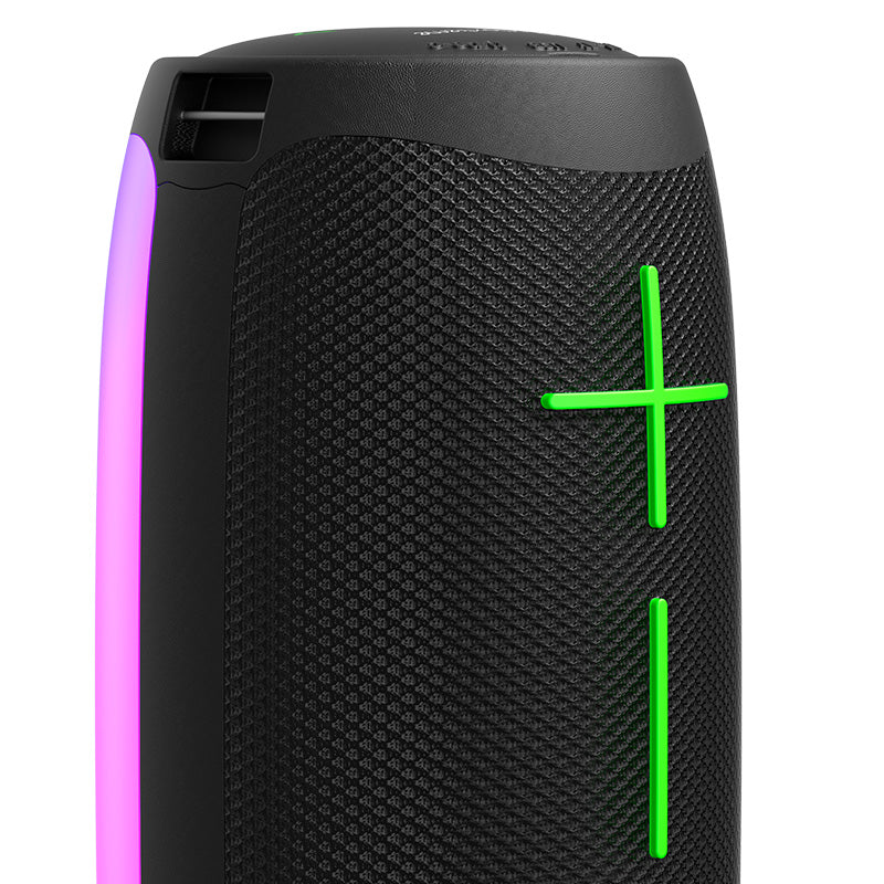 Altavoz Klip Xtreme ZoundFire Pro KBS-350BK – 16W, TWS, Luces LED de llama, IPX6, Negro
