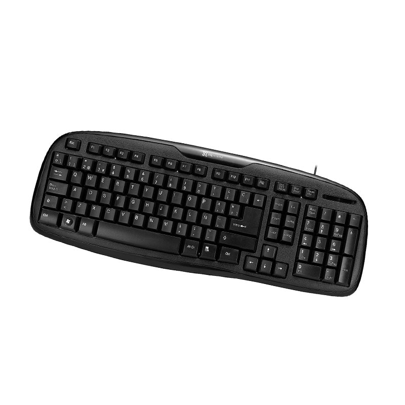 Teclado Alámbrico Stylus USB Español Klip Xtreme KKS-050S Negro Azabache