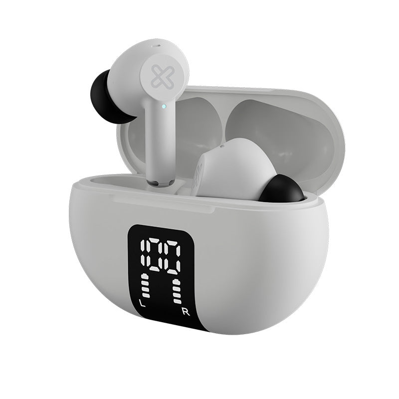 Auriculares True Wireless Klip Xtreme EdgeBuds KTE-755WH Blancos, ANC y 22 horas de autonomía