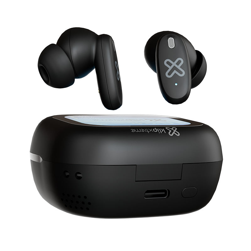 Audífonos True Wireless con ANC y micrófono ENC – Klip Xtreme DynaBuds – KTE‑800 – Negro
