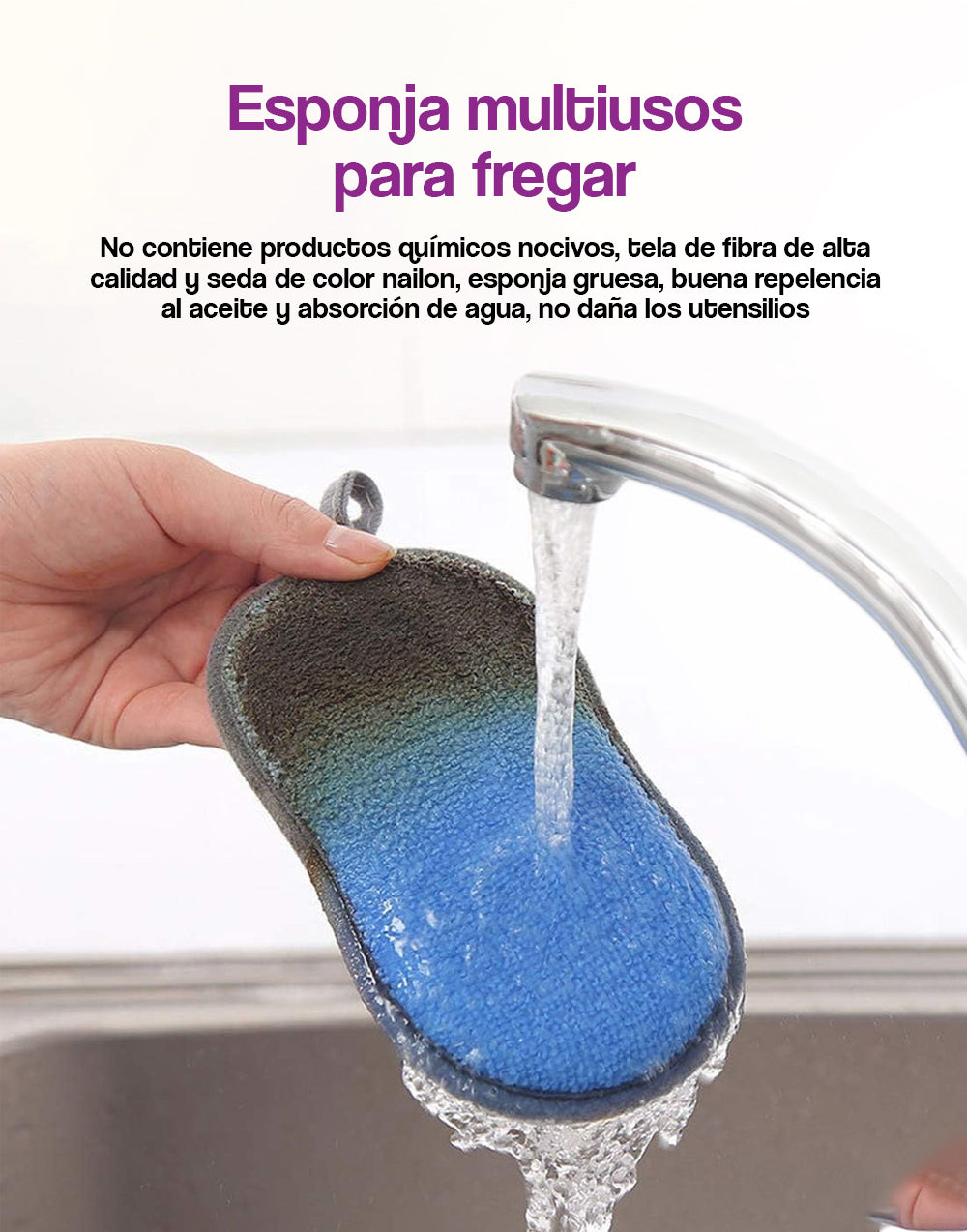 Esponja multiusos para fregar