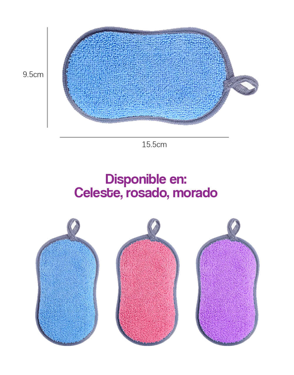 Esponja multiusos para fregar