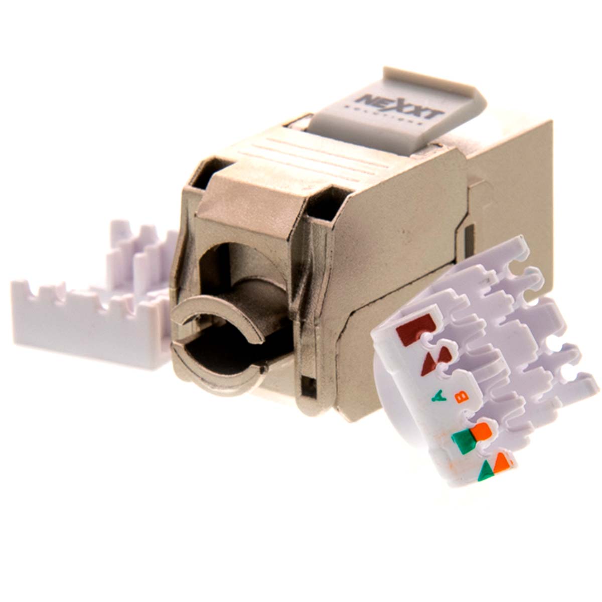Inserto Modular STP Cat 6a Plata RJ-45 Nexxt