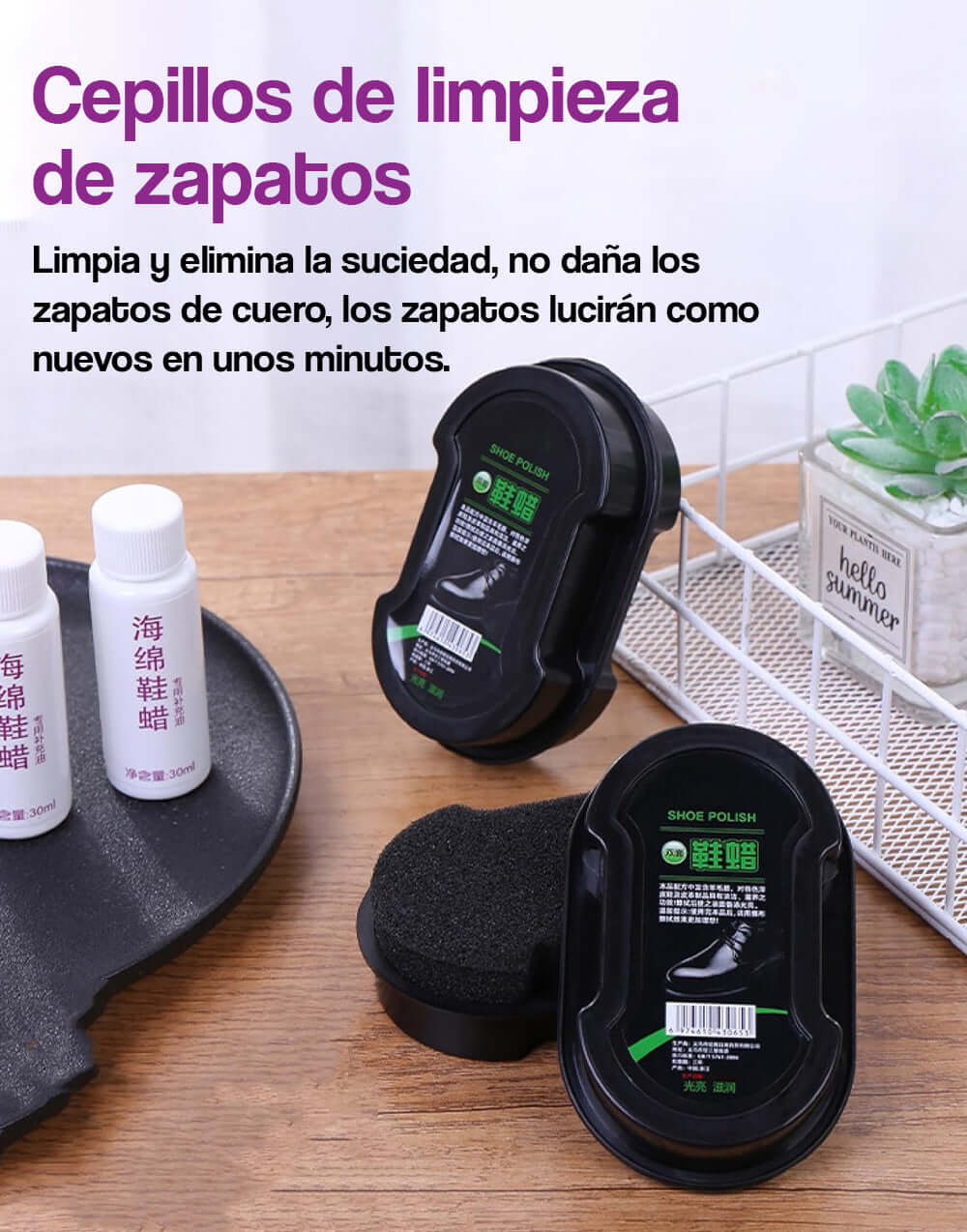 Cepillos de limpieza de zapatos