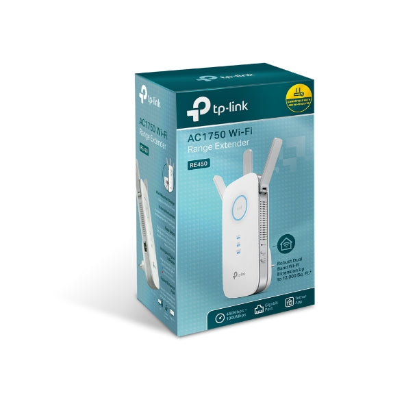 Extensor de Rango Wi-Fi AC1750 TP-Link RE450 Wi-Fi 5 Dual Band