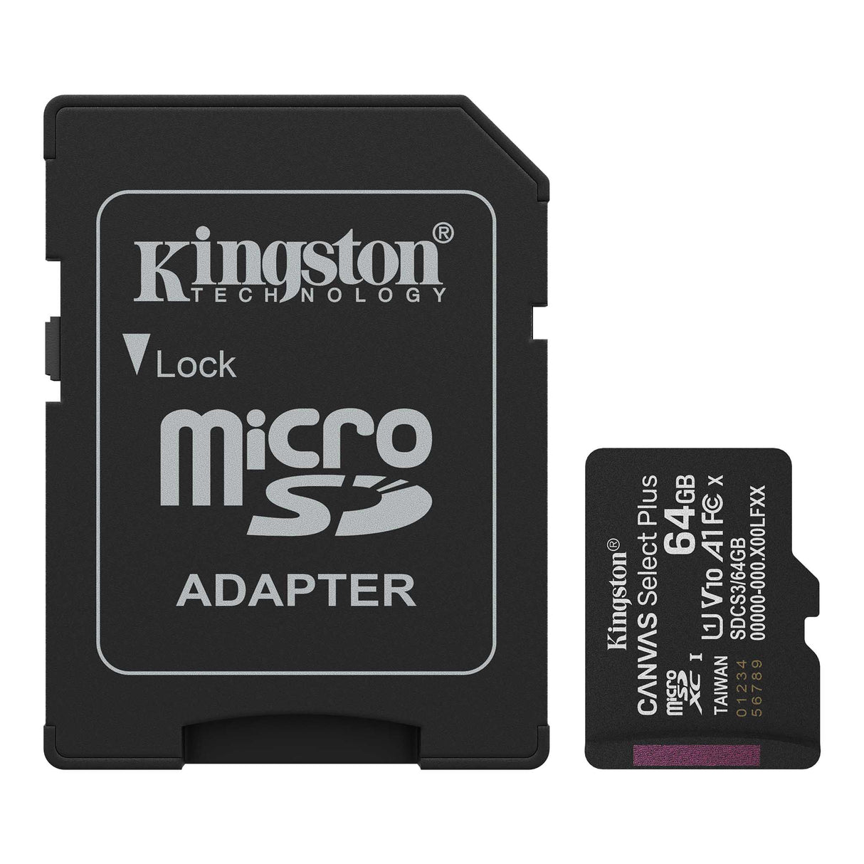 Tarjeta de Memoria Kingston Canvas Select Plus – microSDXC, 64GB, SDCS3/64GB