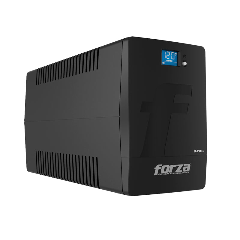 UPS interactiva Forza SL-1501UL, 1500VA / 900W, 8 tomas inteligentes, LCD táctil